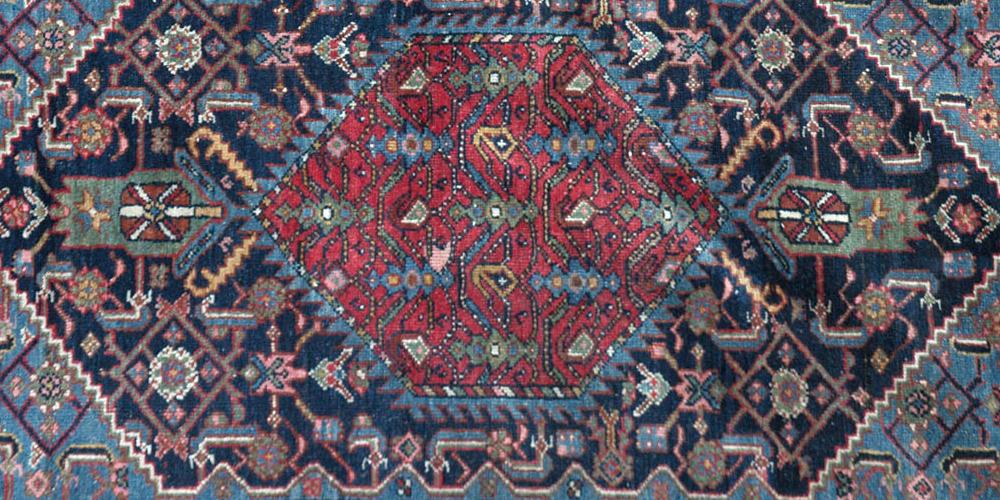 antique or near antique Malayer Persian rug