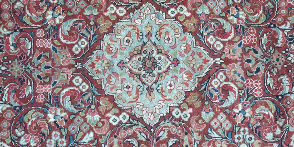 Antique Sarouk Mahal Persian Rug