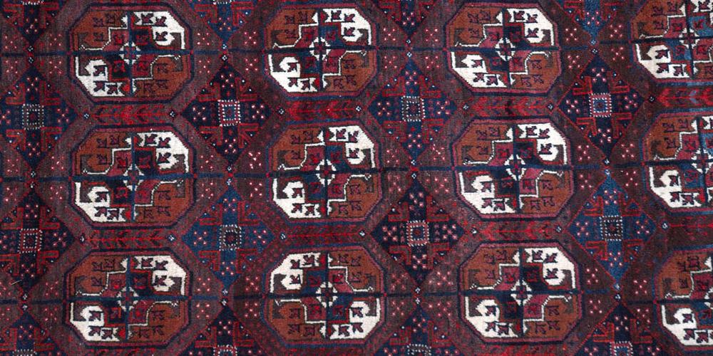 Old Baluch Persian or Afghan tribal rug Tekke gul