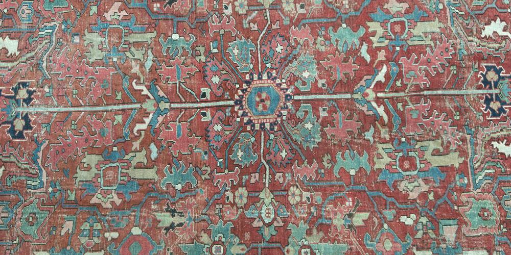 Antique Heriz Persian Carpet