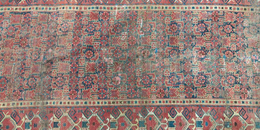 Antique Beshir Turkoman Central Asian carpet