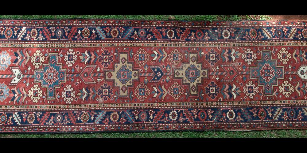 Old or antique Heriz Persian Runner
