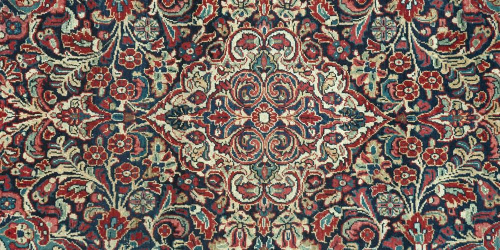 Antique Sarouk Mahal Persian Rug