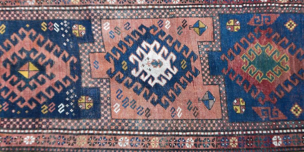 Antique Kazak Caucasian Rug