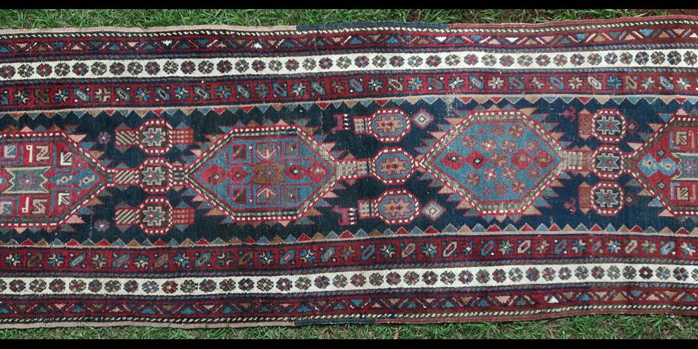 Antique Kazak Caucasian Runner