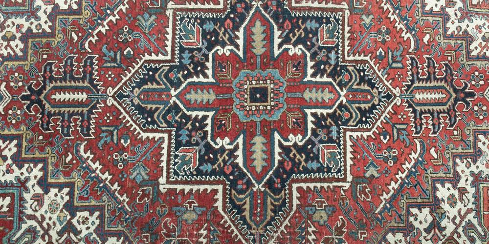 Old or Antique Heriz Persian Carpet