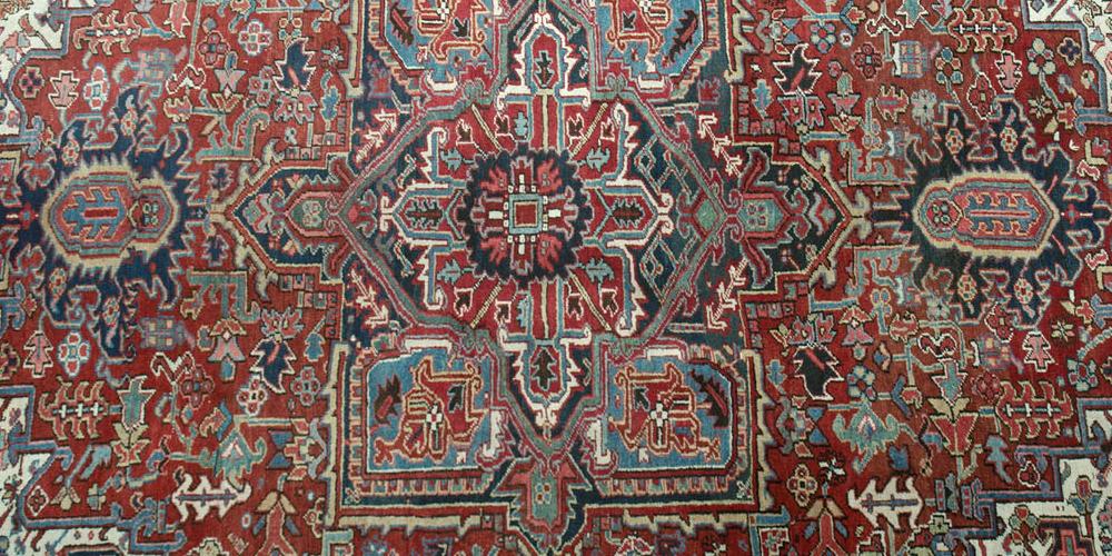 Old or Antique Heriz Persian Carpet