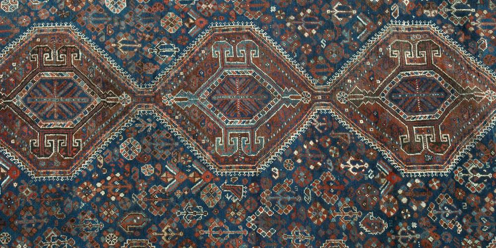 Antique Tribal Qashqa'i Persian Rug