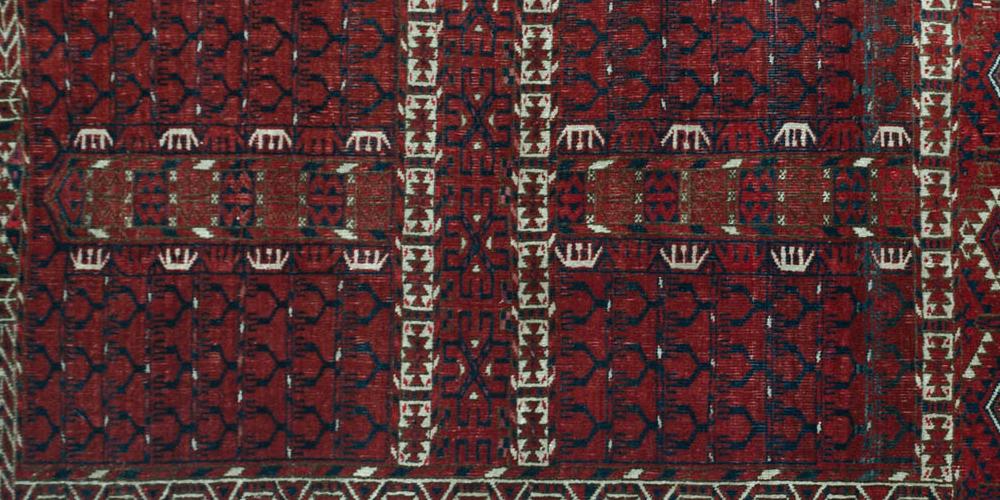 Antique Hatchlu Ensi or Engsi Turkoman rug