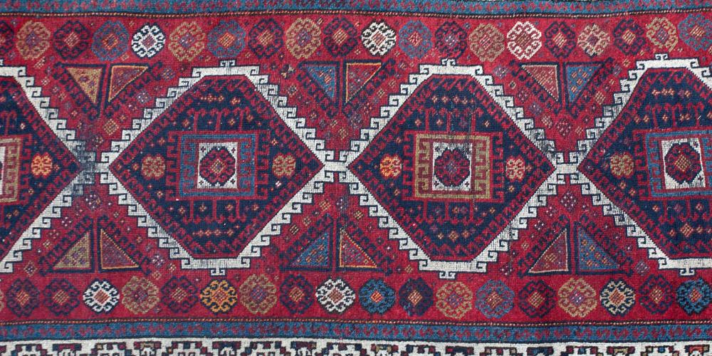 Antique Anatolian 'yuruk' village rug