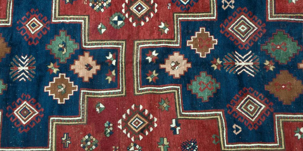 Antique Kazak Caucasian Rug