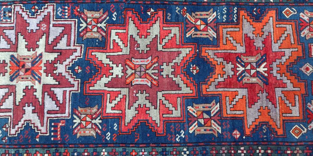 Antique Lesghi Caucasian Rug