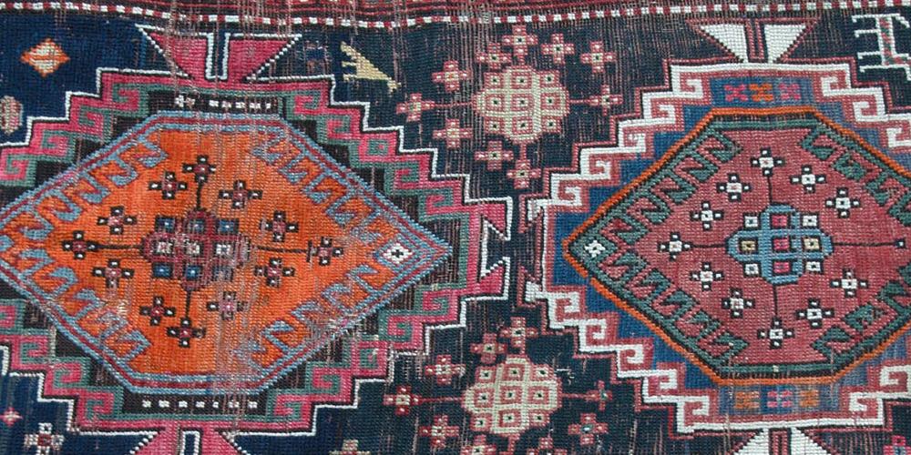 Caucasian Antique Kazak Tribal Rug