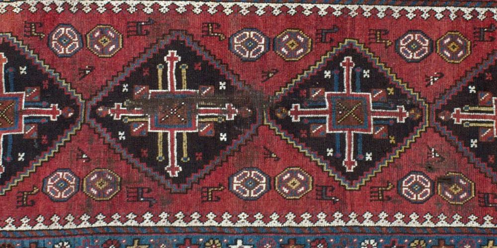 Antique Caucasian or Kurdish Runner