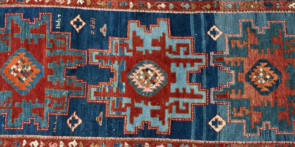 Antique Caucasian Armenian Kazak tribal rug