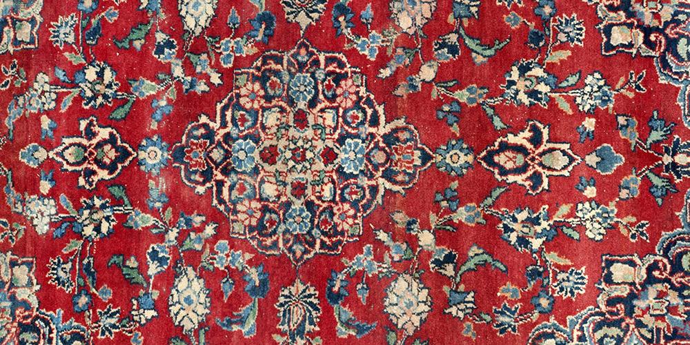 Old or antique Sarouk Mahal Persian rug