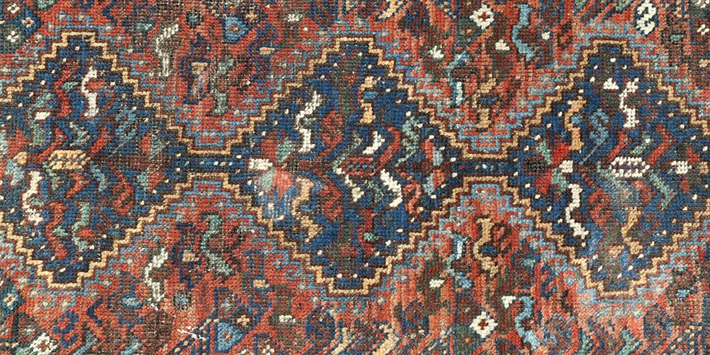 Antique Kamseh Confederacy Persian tribal rug