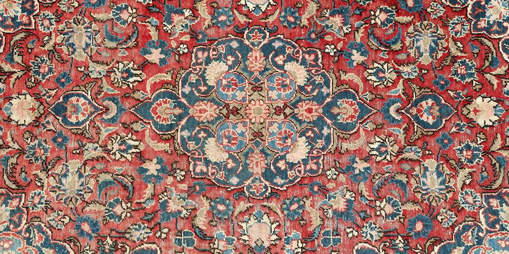 Old or antique Sarouk (Sarough) Persian rug