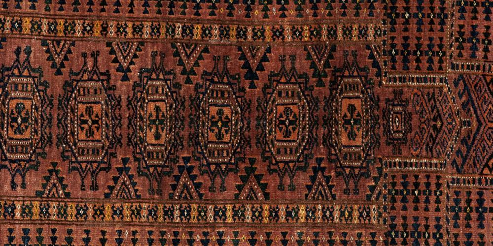 Antique or old Saryk Turkoman Afghan prayer rug 