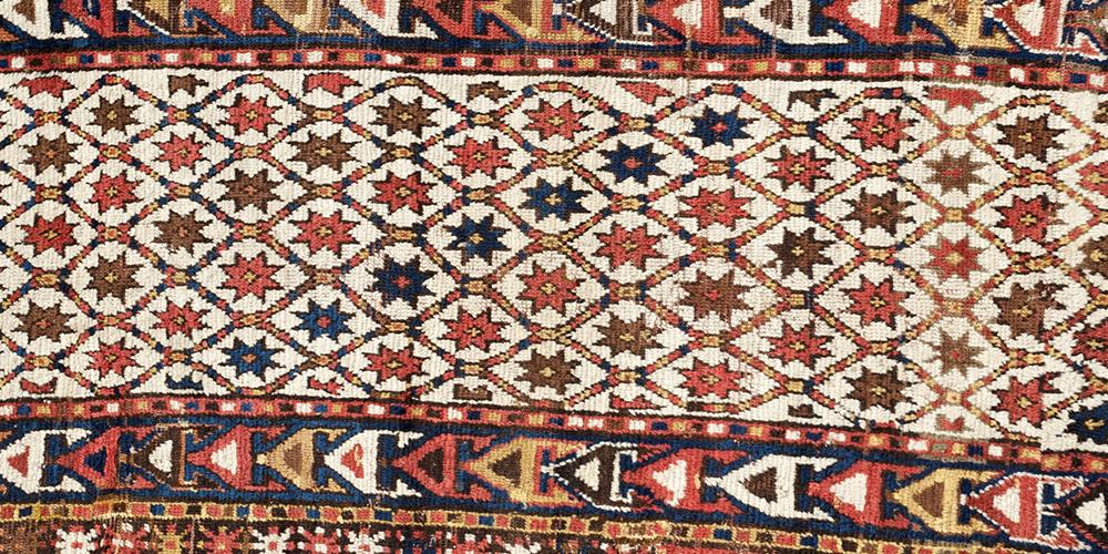 Antique Caucasian Armenian Kazak tribal rug