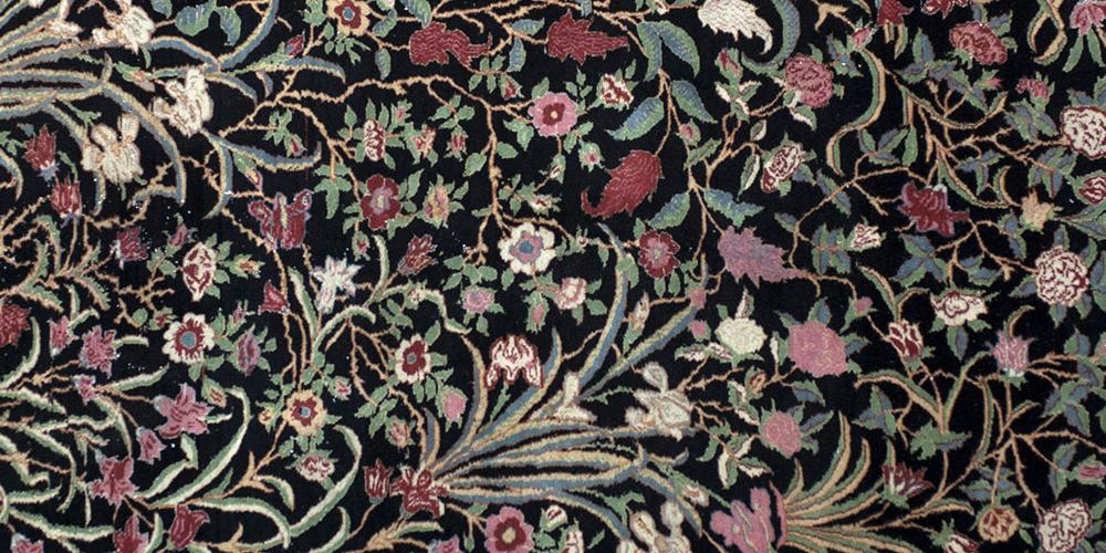 Old Qum or Ghom Persian rug