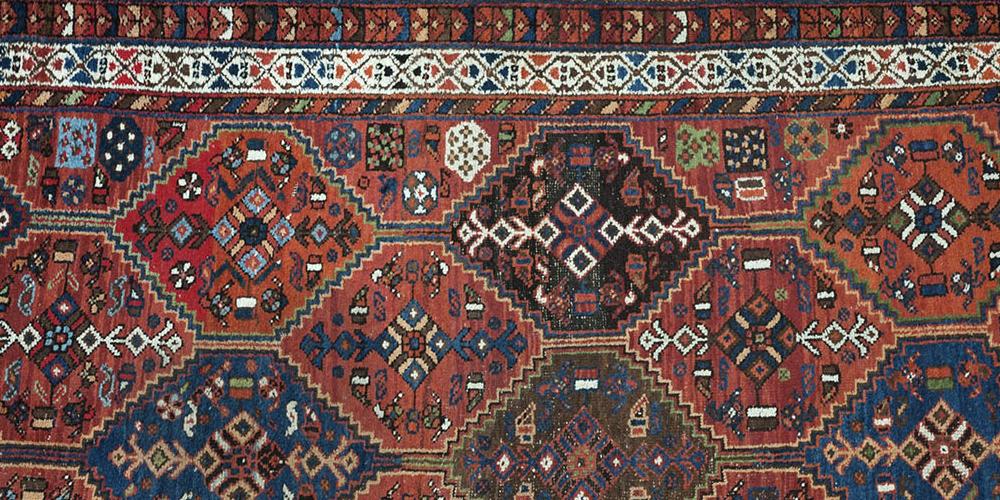 Antique Afshar Persian tribal rug