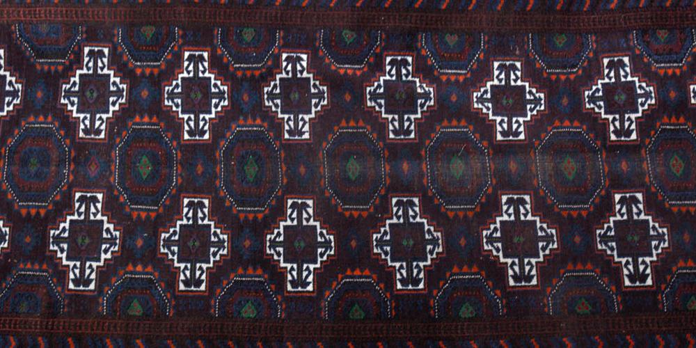 Baluch Afghan or Iranian tribal rug