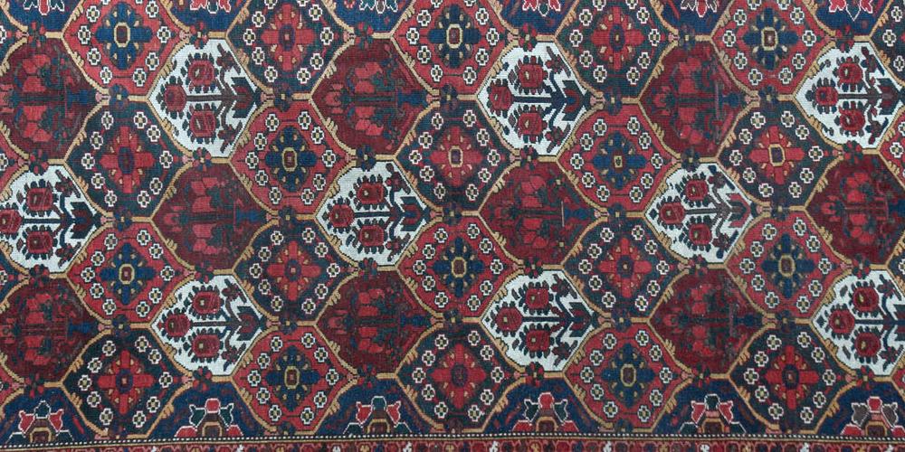 Antique Bachitari Persian tribal rug