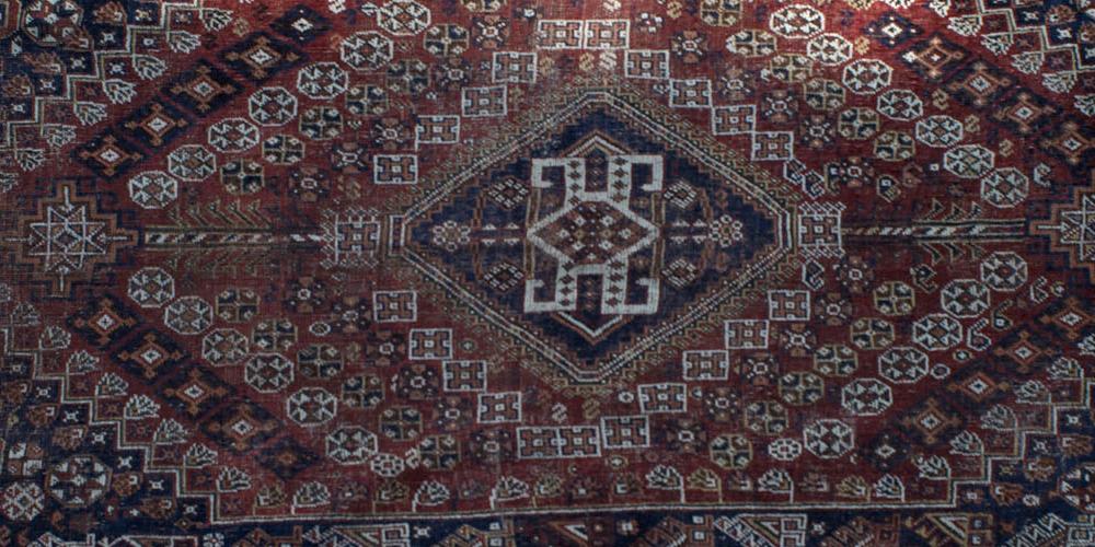 Antique Tribal Qashqa'i Persian Rug