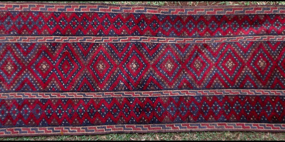 Afghan pile/soumak runner