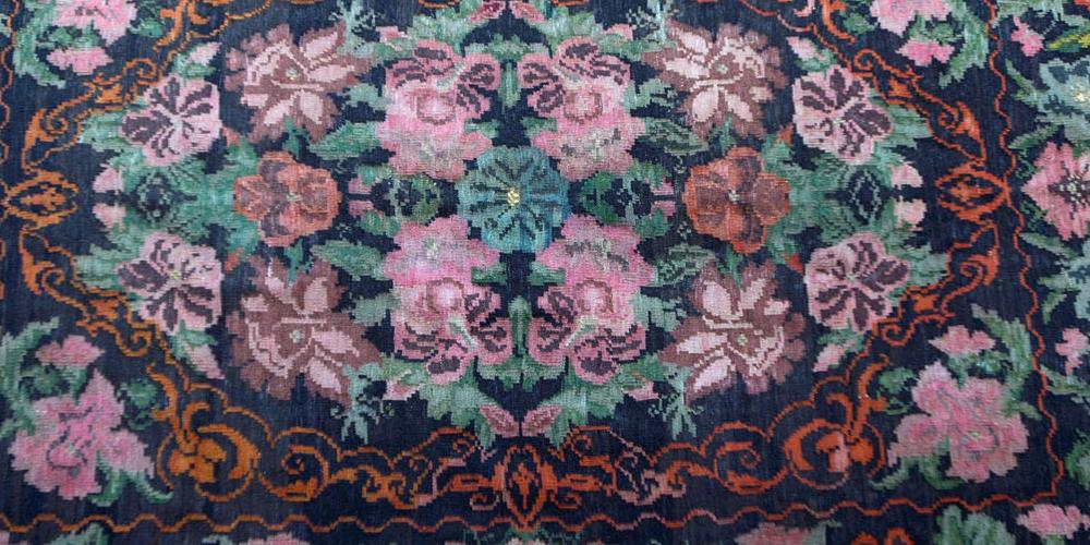 Antique Karabagh Caucasian Kilim