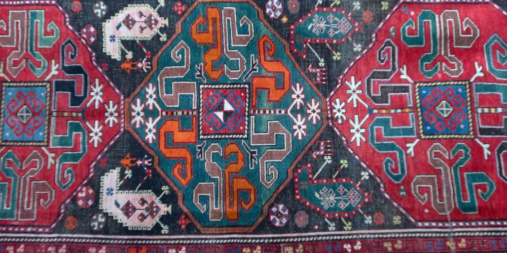 Antique Chondoresk Karabagh Caucasian Rug
