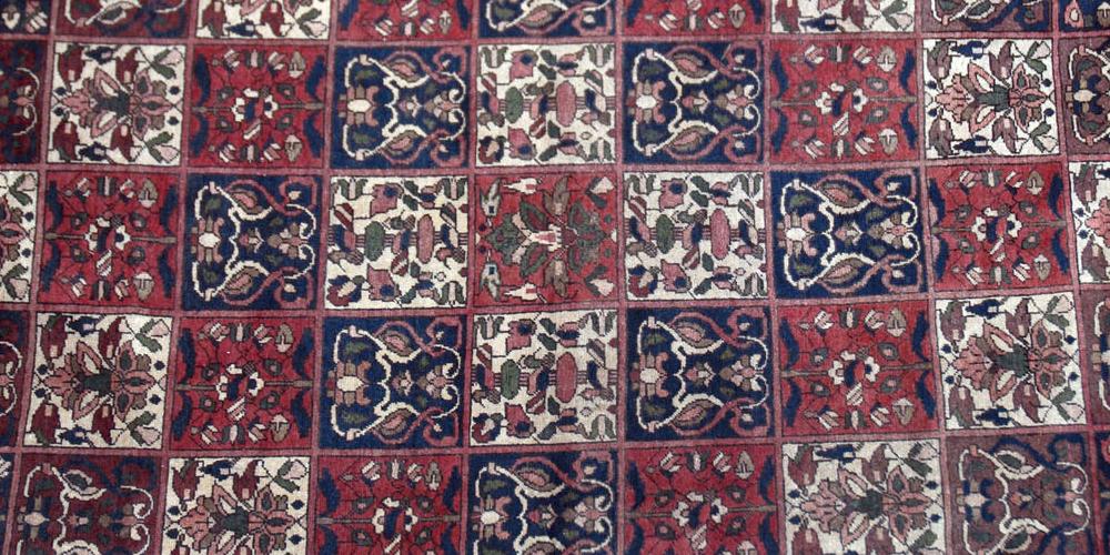 Old Bakhtiari Persian tribal or village carpet