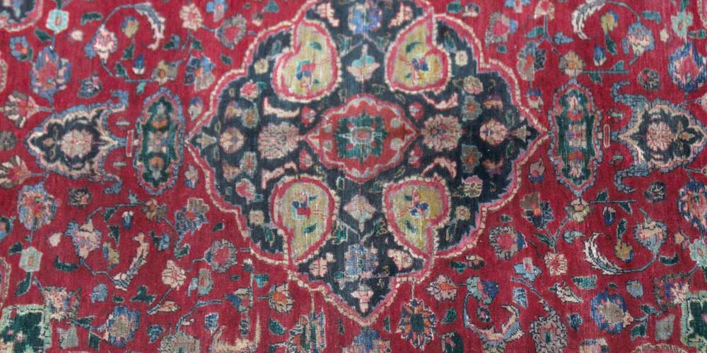 Old or antique Tabriz Persian carpet