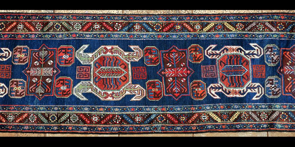 Antique Lenkoran Caucasian Runner