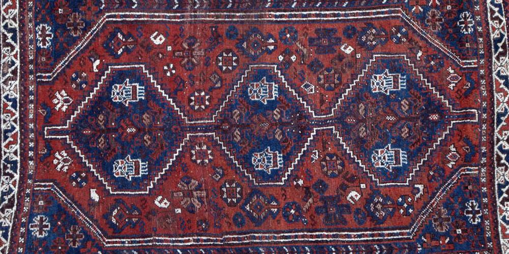 Antique Tribal Qashqa'i Persian Rug