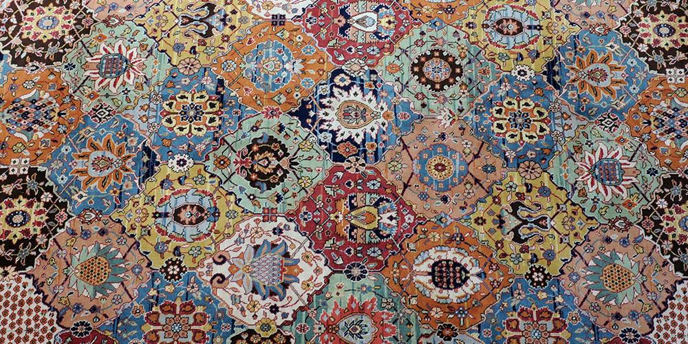 Old German Tetex hook knot carpet