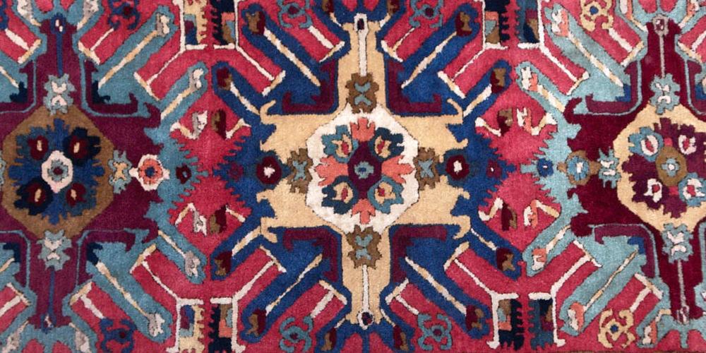 A 1930s German hooked rug