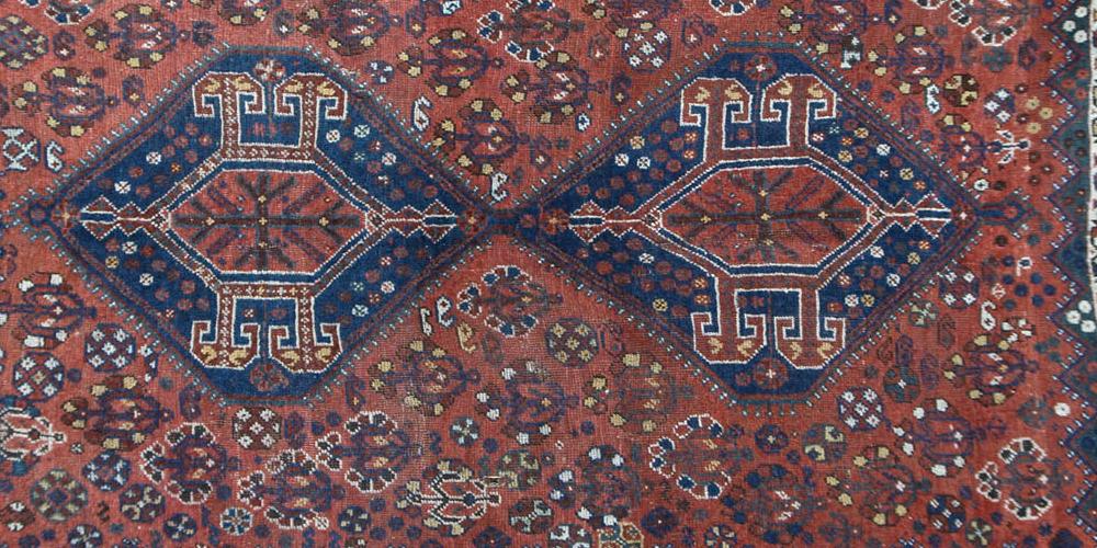 Antique Tribal Qashqa'i Persian Rug