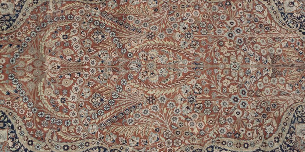 Old Qum or Ghom Persian rug