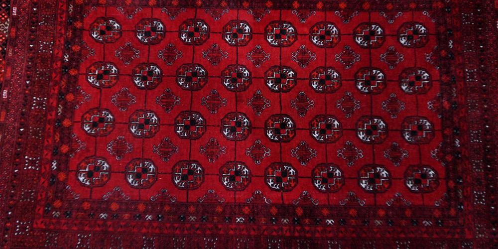 Afghan Tekke inspired carpet