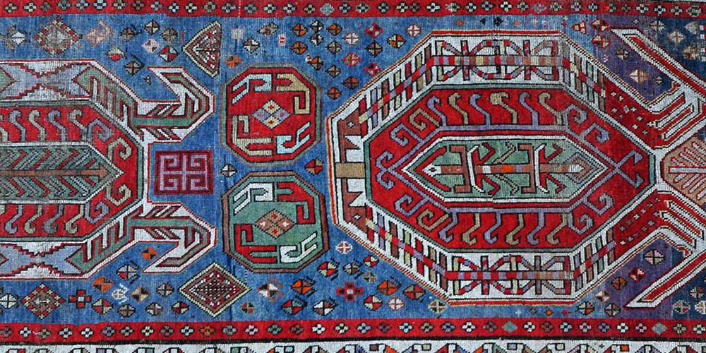 Antique Lenkoran Caucasian Rug