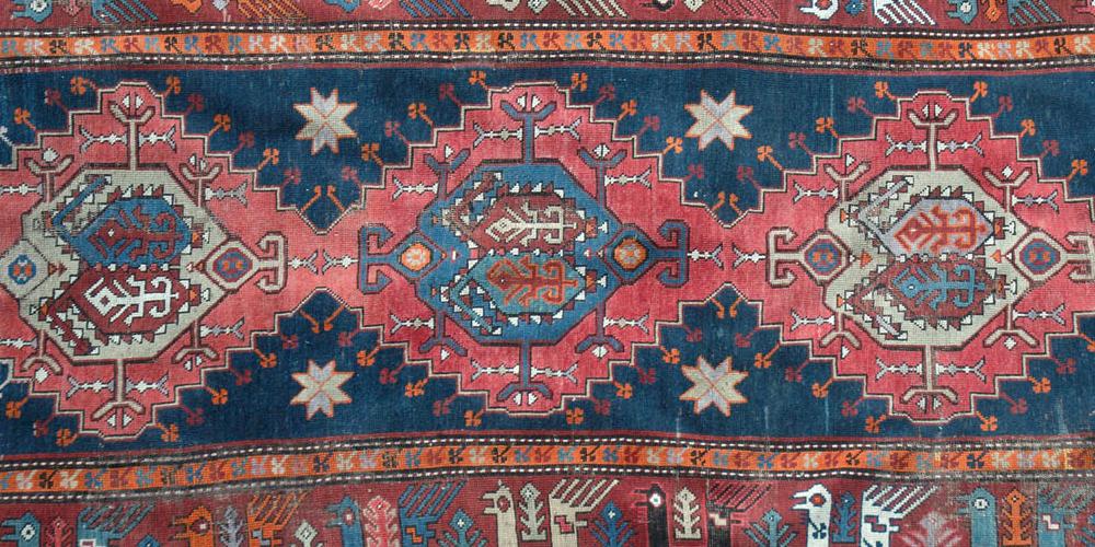 Antique Karabagh Caucasian Rug