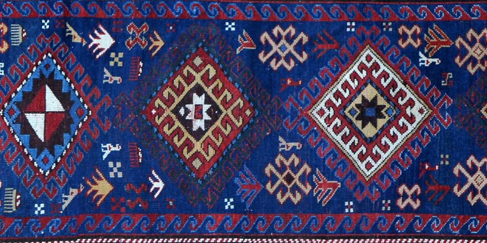 Anique tribal Kazak Caucasian Rug