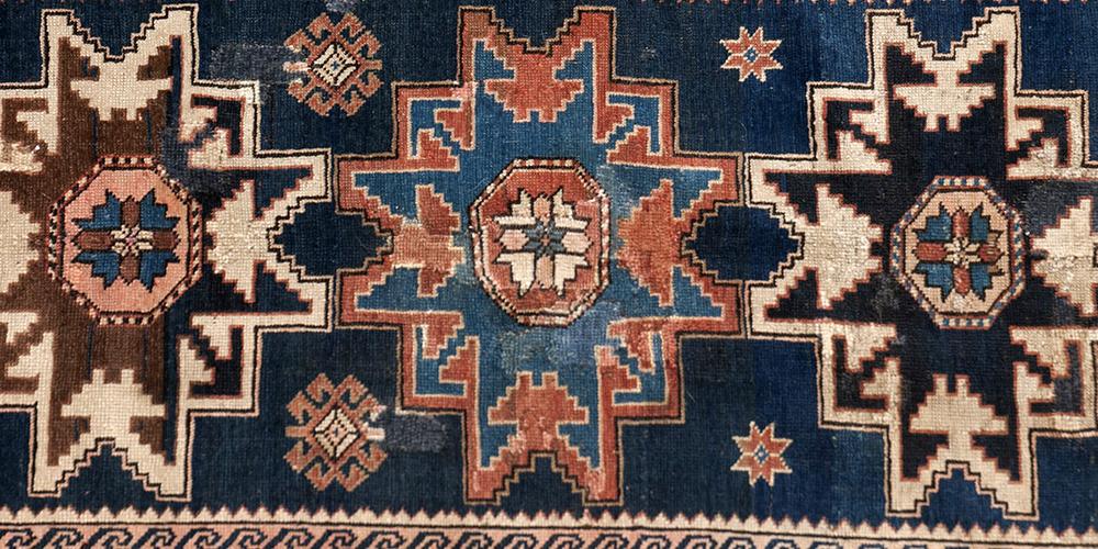 Antique Caucasian Armenian Kazak tribal rug