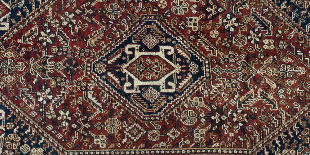 Antique Tribal Qashqa'i Persian Rug