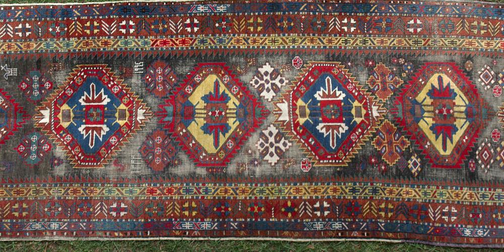 Old Caucasian Kazak runner