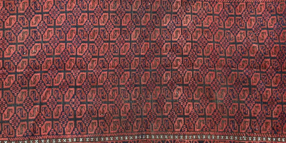 Antique Baluch Afghan tribal rug