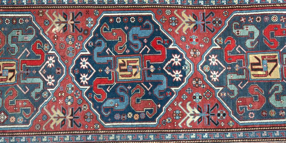 Antique Chondoresk Caucasian Tribal Rug
