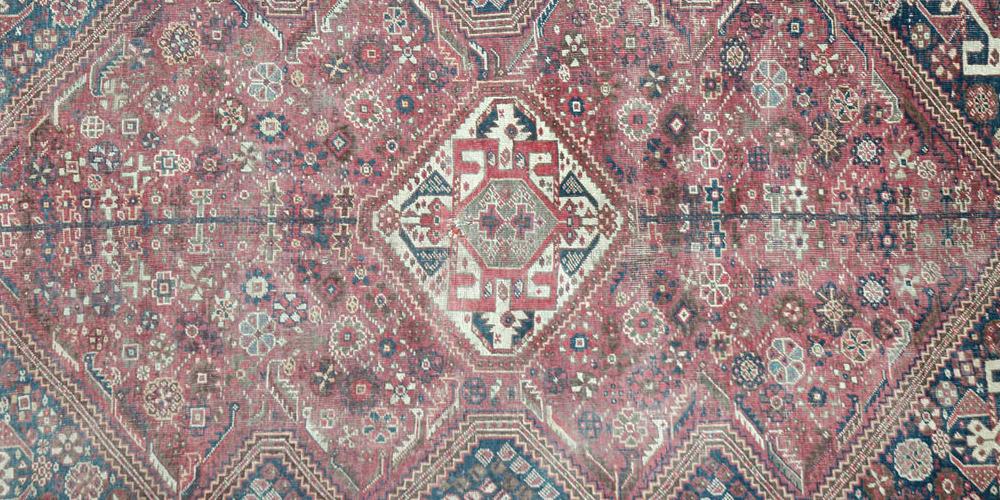 Antique Tribal Qashqa'i Persian Rug